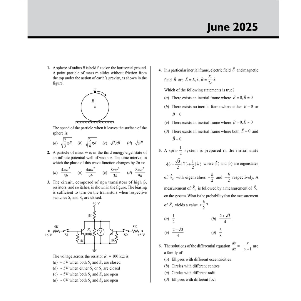 PW CSIR NET Recap Physical Sciences PYQ Chapterwise & Yearwise Previous 11 Years Solved Papers (2015-December 2025) | Latest December 2025 Paper Covered l For TIFR, JEST, GATE and IIT JAM Exams