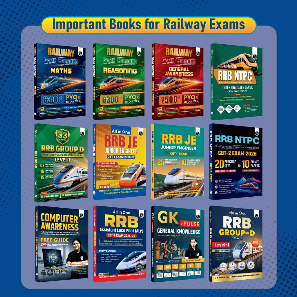 PW 38 RRB Assistant Loco Pilot (ALP) CBT-1 Previous Year Solved Papers (2026, 2024 & 2018) By Santosh Kumar with 15 Online Mock Tests Exam 2026-2027 | Fully Solved PYQ | English Edition