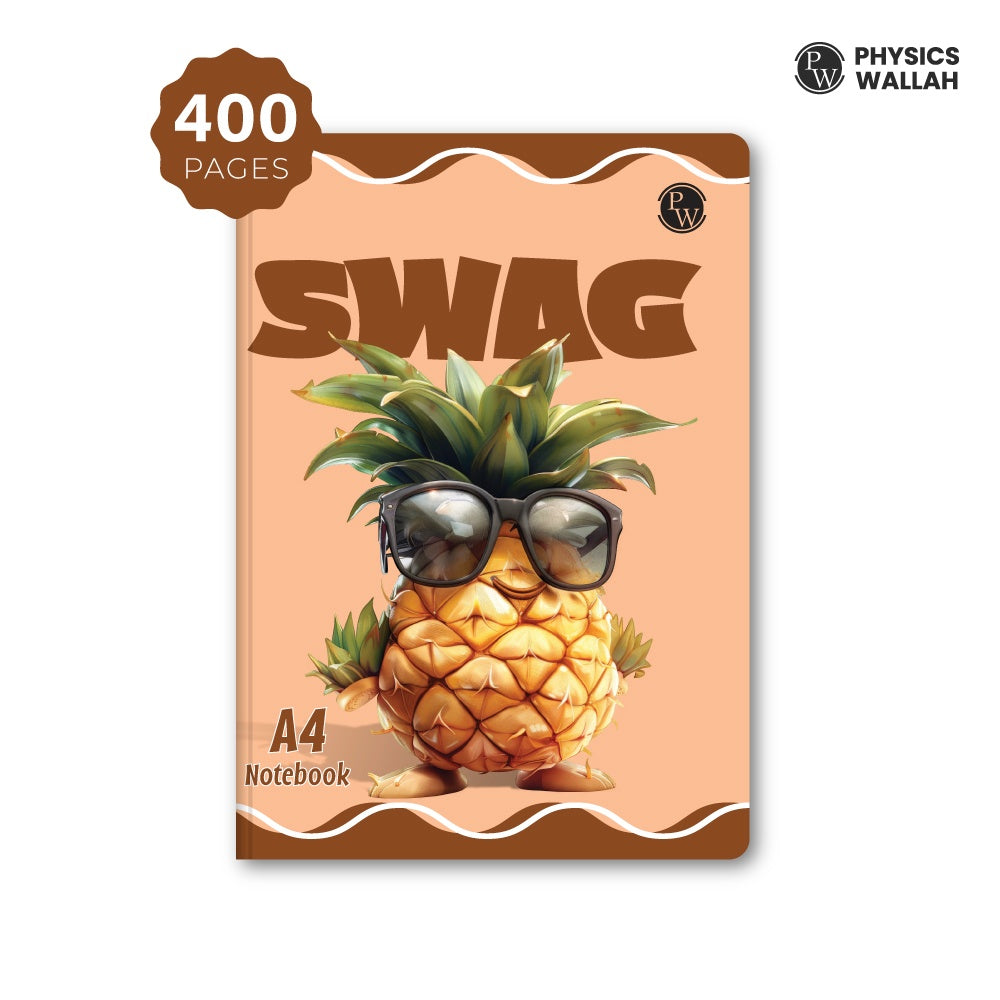 400 Pages A4 Notebook | Single Line Ruled set of 4 | Ruled Notebook for School, College & Office Use | Smooth Paper | Durable Cover