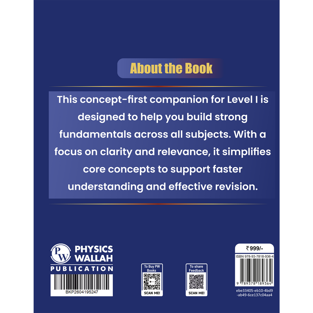CFA Concept Companion Level 1 | Complete Coverage of All 10 Subjects with Concept First Approach & Easy Exam Oriented Explanations with Examples|Crafted By Experienced Faculties