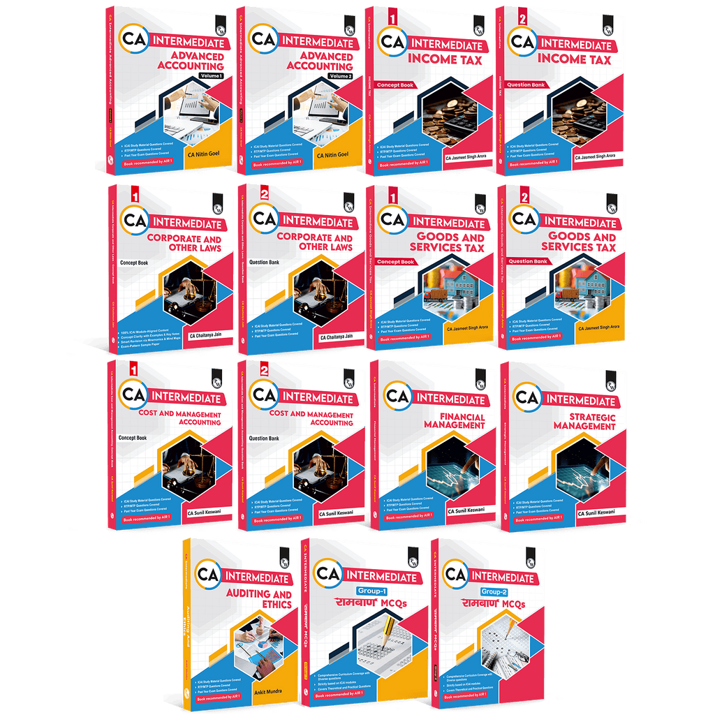 CA Inter May 2027 (G1 + G2) Bundle of 15 Books