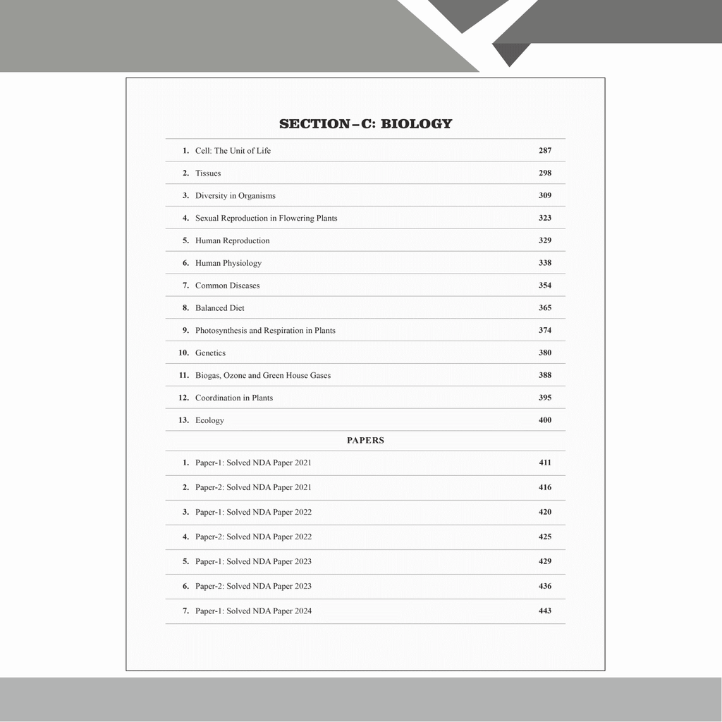 Shaurya NDA/NA General Ability Science Book | National Defence Academy & Naval Academy Entrance Examination For 2024