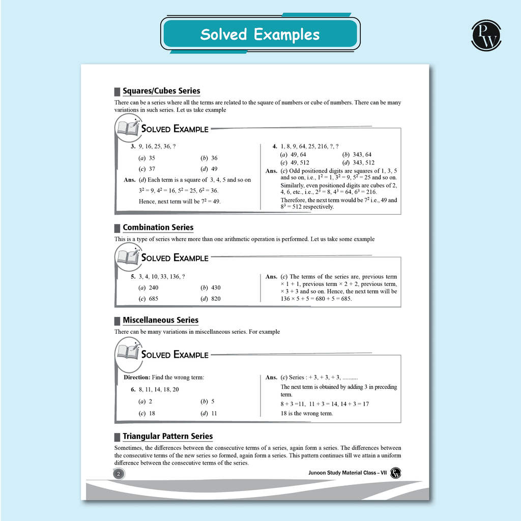 Junoon For Class 7 Science, Mathematics, Social Science, English, MAT Combo Set of 5 Books (2025 Edition)