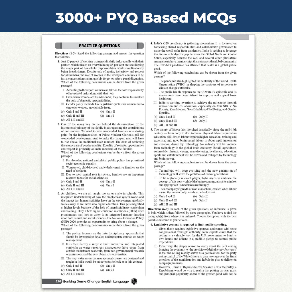Banking Game Changer English Language Prepnotes & 3000+ PYQs By Anchal Ma'am For 2026-27 Exams | Chapterwise Theory with 15 Online CBT Tests | IBPS PO & Clerk, SBI PO & Clerk, RRB PO & Clerk Exams