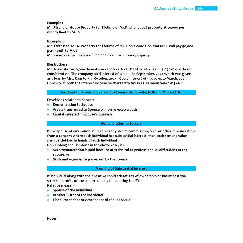 CA Intermediate Group 1 Income Tax - CA Jasmeet Singh | Covering Theory, Exercise, RTP & MTP and PYQs | Latest Syllabus For May & Sep 2025 Exams | 4th Edition (Colored)
