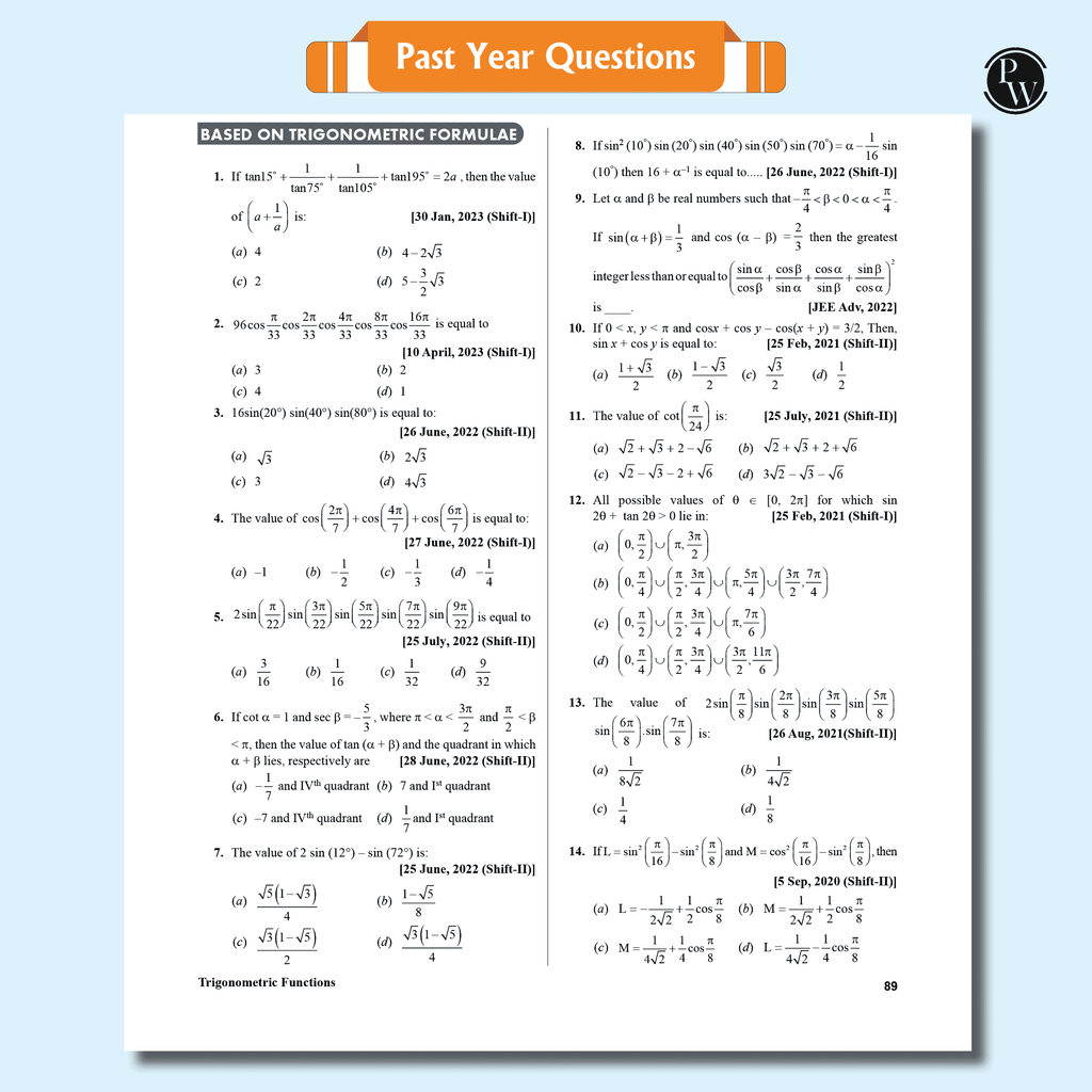 Arjuna For JEE Main & Advanced Class 11 Physics, Chemistry and Mathematics Modules with Solutions Combo Set of 15 Books (2025 Edition).