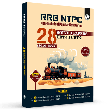 RRB NTPC 28 Previous Year Solved Papers CBT - I & 2 (2016-2022) English Medium