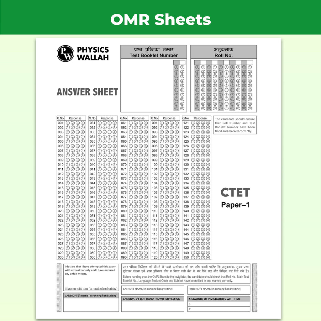 CTET Paper 1 (Class 1  5) 24 Previous Year Solved Papers 2026-2011 | Includes CDP Revision Notes | 5 Practice Sets | 5 OMR Sheets | PYQ Questions | English Edition