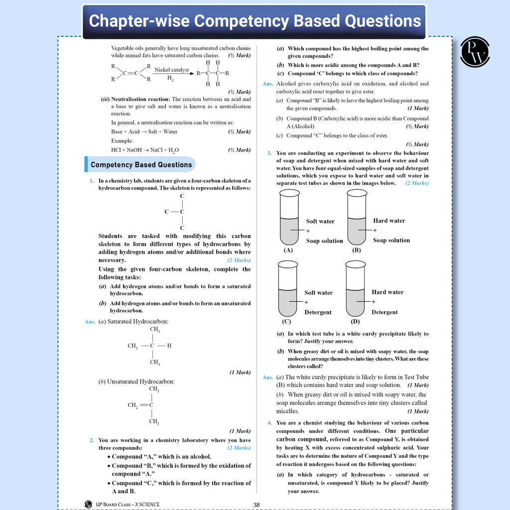 UP Board Phod Class 10 Science Question Bank Chapterwise with 13 Mind Maps and PYQs For 2026 Board Exam | 100 Most Probable Questions and Model Papers with OMR Sheet