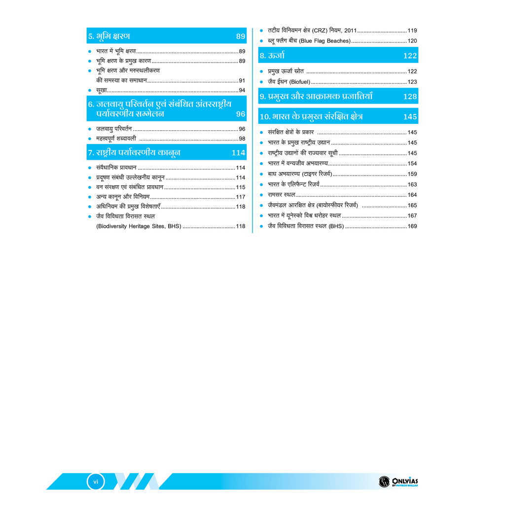 UDAAN (Prelims Wallah Static) Environment Hindi Edition For 2025 Exams