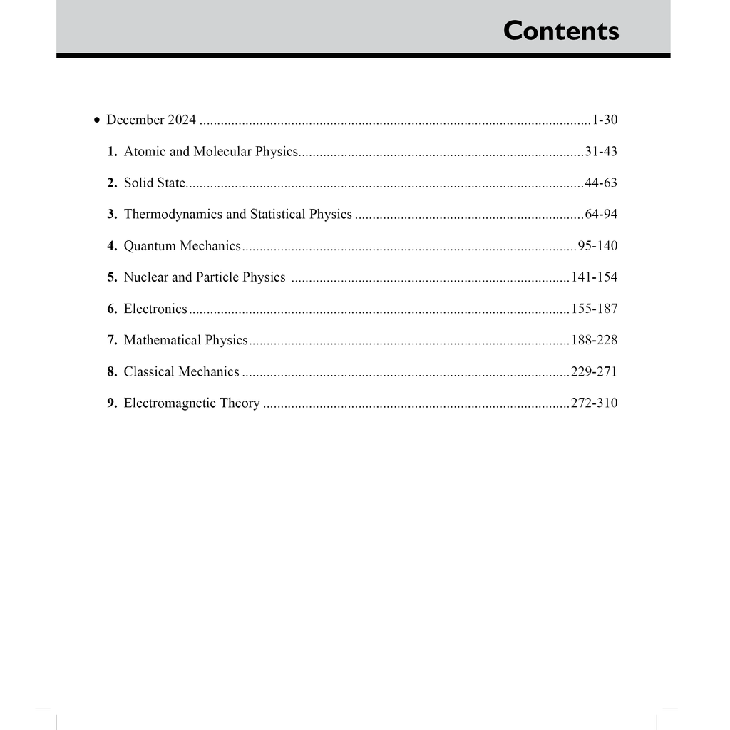 CSIR - NET Recap Physical Sciences Chapterwise & Yearwise Previous Years Solved Papers (2025-2015) PYQ Latest December 2024 Paper Covered l TIFR, JEST, GATE and IIT JAM Exams
