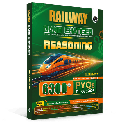 PW Railway Game Changer Reasoning 6300+ TCS MCQ By Jitin Sir For 2026 Exams | Chapter, Topic & Exam-wise Past Year Questions (PYQs) | Group D, NTPC G, NTPC UG, RPF, ALP CBT-1, JE CBT-1 Exams