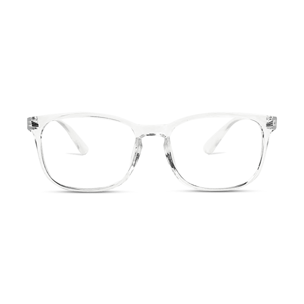 NAZARIYA Blue Ray Protection Glasses | Stylish Zero Power Glasses for Men & Women | UV Filter Glasses | Computer Glasses for Eye Protection | Lightweight - Clear