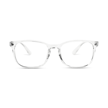 NAZARIYA Blue Ray Protection Glasses | Stylish Zero Power Glasses for Men & Women | UV Filter Glasses | Computer Glasses for Eye Protection | Lightweight - Clear