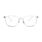 NAZARIYA Blue Ray Protection Glasses | Stylish Zero Power Glasses for Men & Women | UV Filter Glasses | Computer Glasses for Eye Protection | Lightweight - Clear