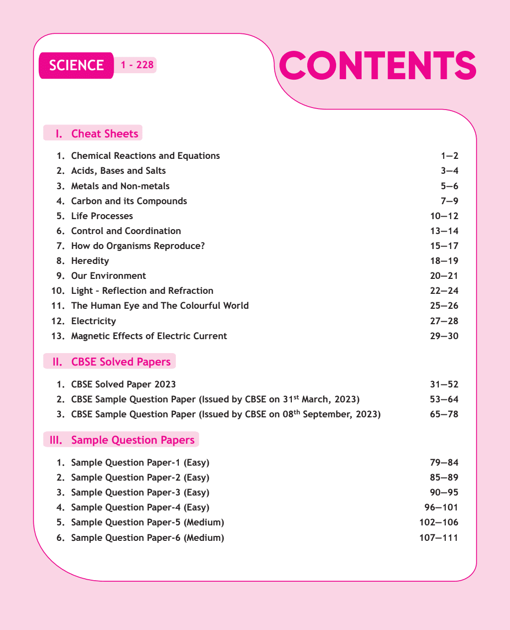 CBSE 15 Sample Question Papers Class 10 Science for 2024 exam | PYQ 2023 Paper with Topper's Explanations, CBSE SQP & CBSE Additional Practice Questions with Marking Scheme | Cheat Sheets, Mnemo
