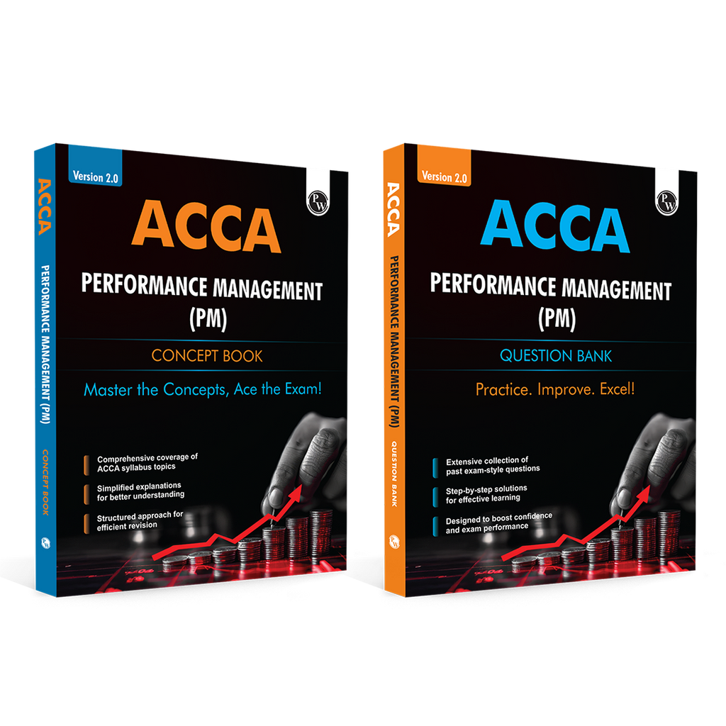 ACCA Performance Management (PM) 2.0 Concept Book + Question Bank Combo Set of 2 Modules