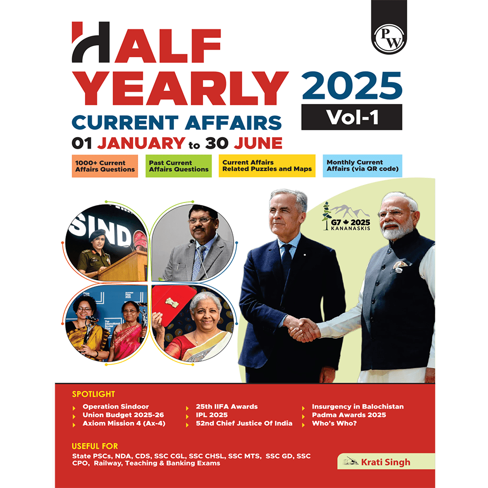 Half Yearly Current Affairs Magazine Vol. 1 January to June 2025 By Krati Singh | For SSC, Banking, Teaching, Railway, Defence and Other Competitive Exams 2025-26 English Edition