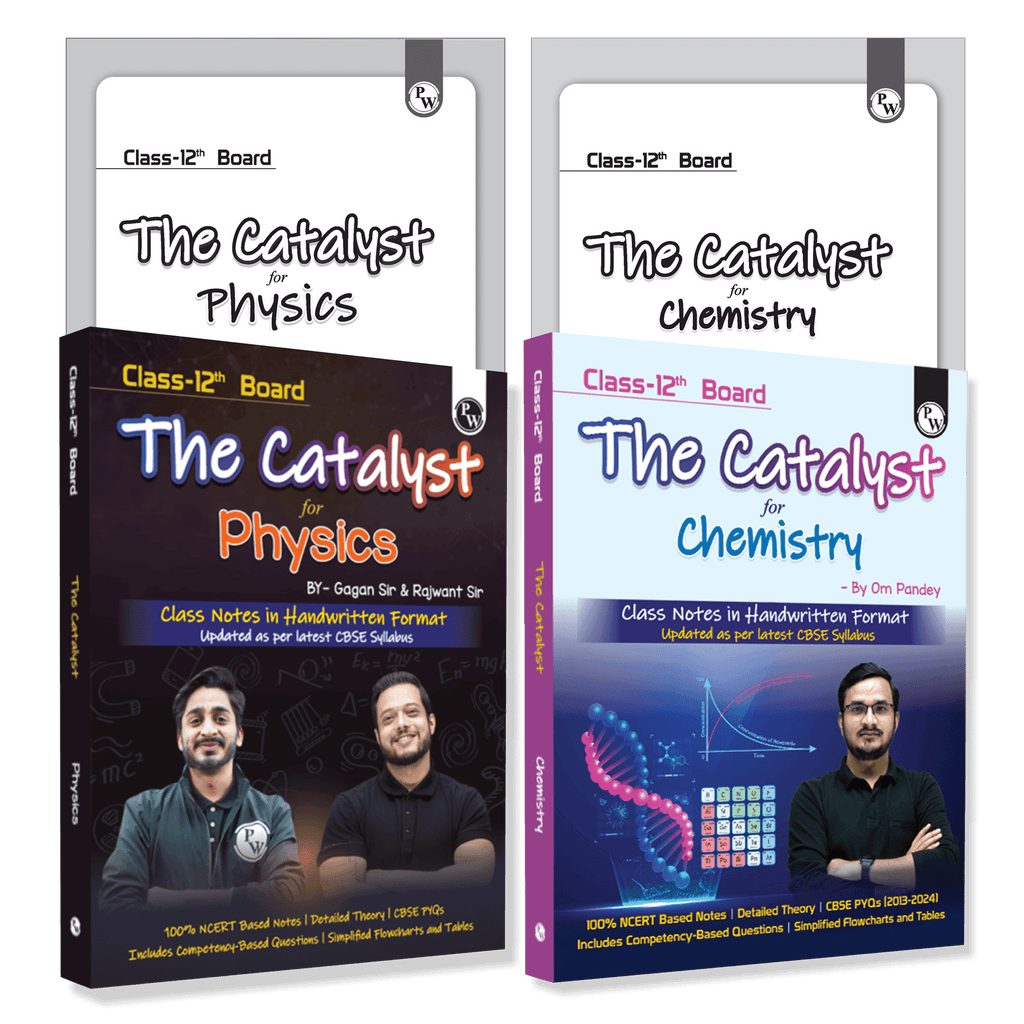 Class 12 Board The Catalyst For Chemistry & Physics Combo with Most Relevant Practice Questions Booklet By Om Pandey, By Gagan Sir & Rajwant Sir | Handwritten Notes