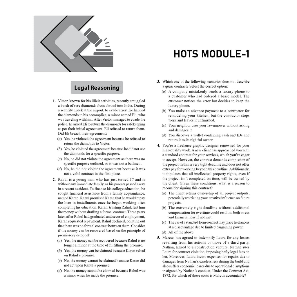 CLAT Complete Legal Reasoning Module Set of 16 For CLAT and OLETs Exam 2025 Latest Edition