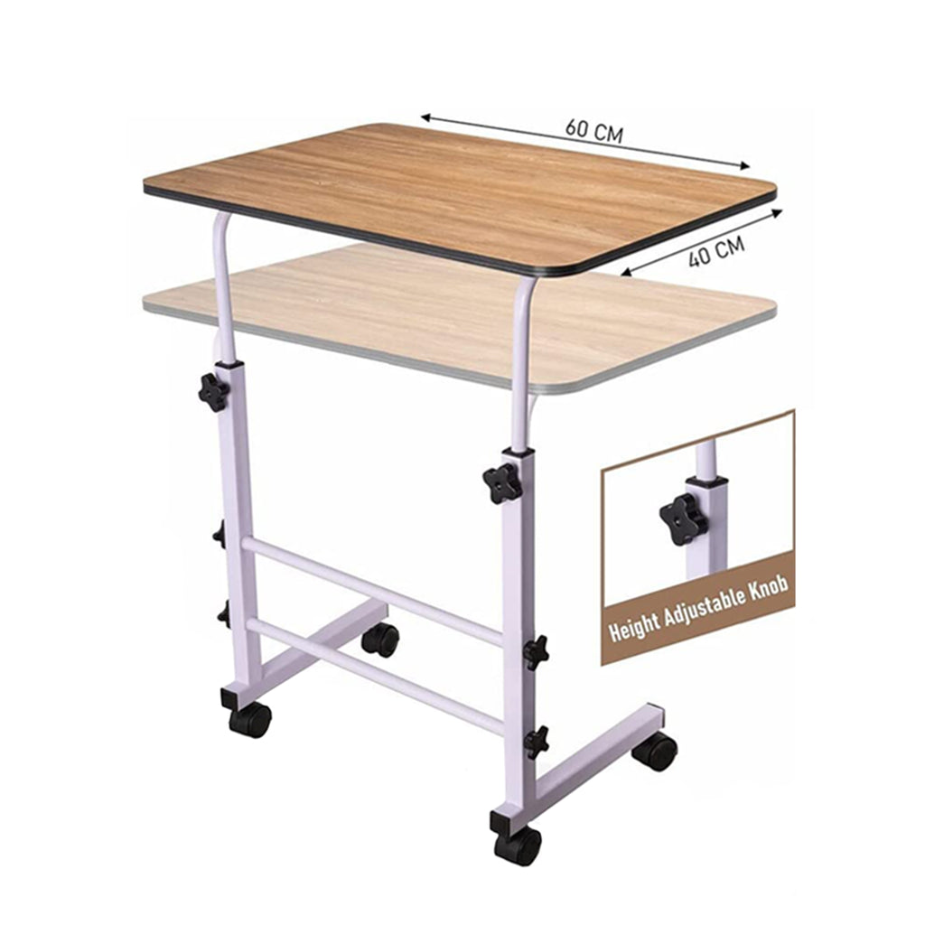 Movable & Height Adjustable Multipurpose Study/Laptop Table