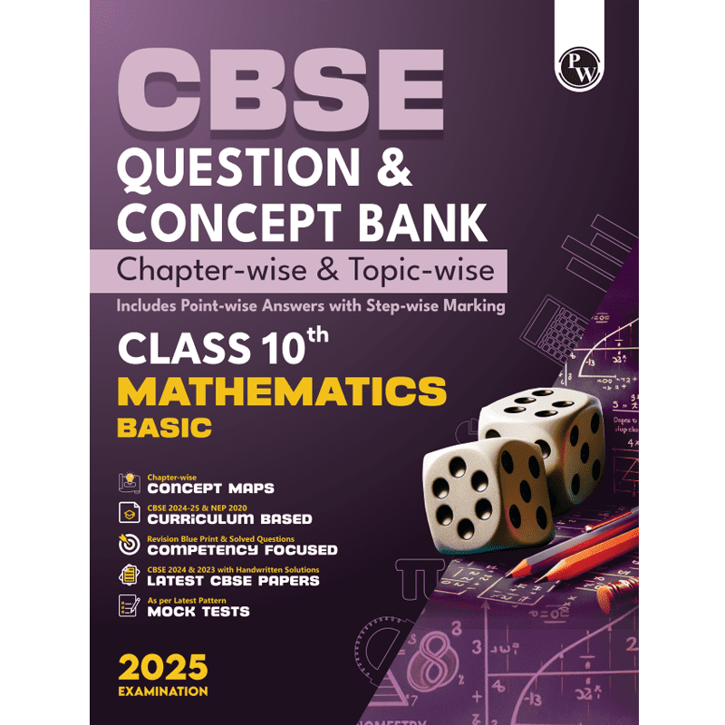 CBSE Question and Concept Bank class 10th Mathematics Basic For 2025 Board Exams Chapterwise and Topicwise | Including Solved Questions