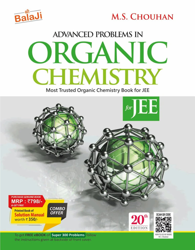 Balaji Problems in Organic Chemistry for JEE (Main & Advanced) | 20th Edition 2027 | With Detailed Solutions