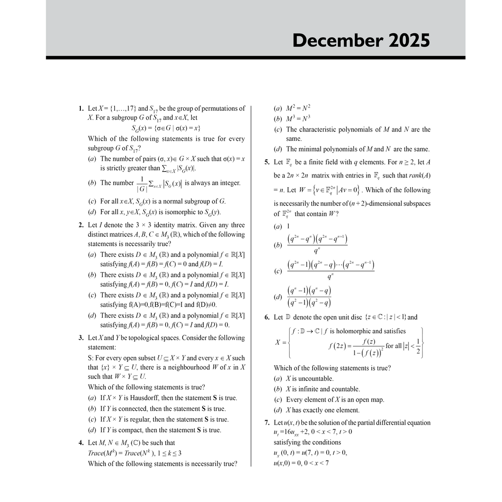 PW  CSIR NET Recap Mathematical Sciences PYQ Chapterwise & Yearwise Previous 9 Years Solved Papers (2017-December 2025) | Latest December 2025 Paper Covered l For GATE, TIFR, BARC, and IIT JAM Exams