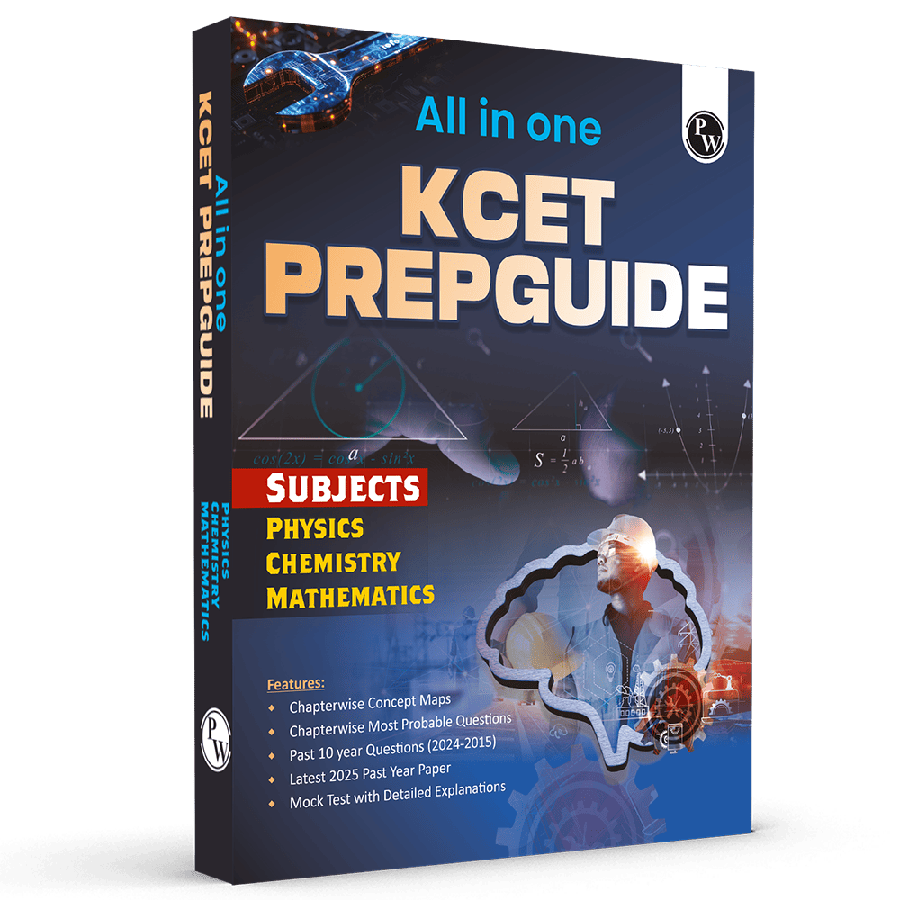 All in One KCET Prepguide For Engineering Exam 2026 | Physics, Chemistry, Mathematics | Chapterwise Concept Maps, Most Probable Questions, Past 10 Year PYQs, Mock Tests
