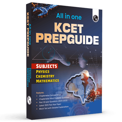All in One KCET Prepguide For Engineering Exam 2026 | Physics, Chemistry, Mathematics | Chapterwise Concept Maps, Most Probable Questions, Past 10 Year PYQs, Mock Tests