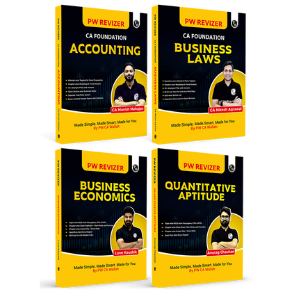 CA Foundation MCQ Revizer Book For Business Economics, Accounting, Business Laws & Quantitative Aptitude Combo Set of 4 Books