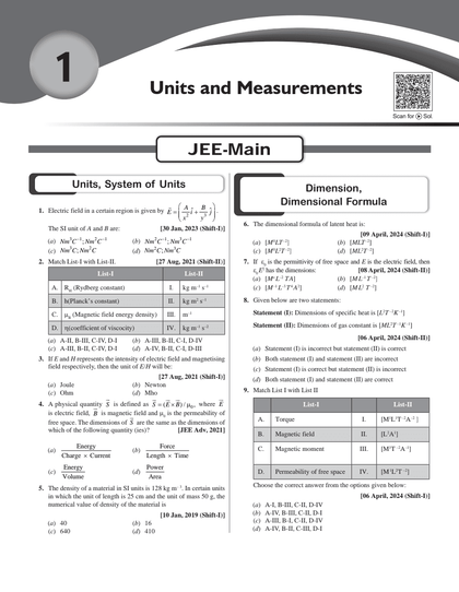 JEE Advanced 47 Years with JEE Main 124 Sets PYQs Chapterwise and Topicwise Solved Papers Physics