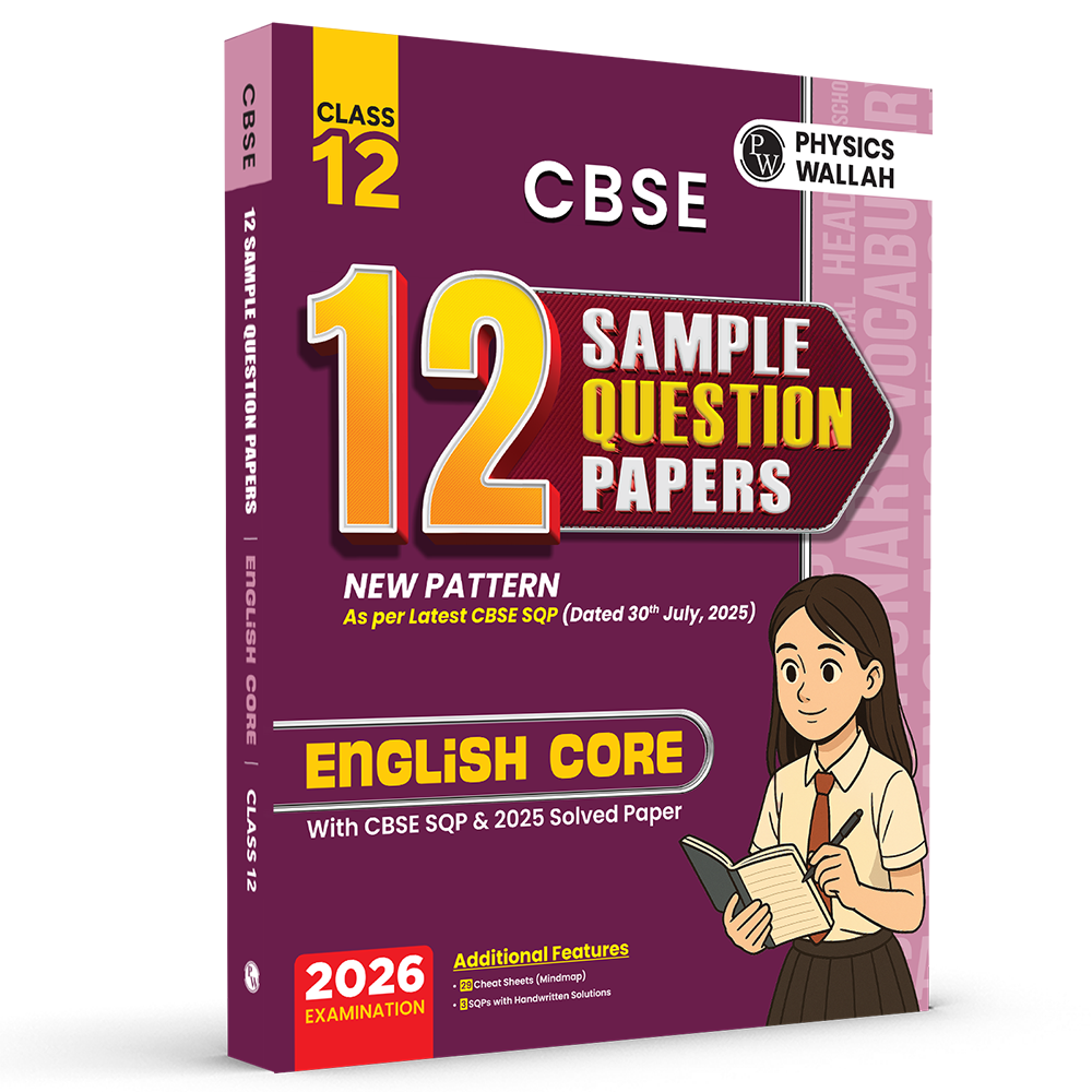 CBSE 12 Sample Question Papers Class 12 English Core For 2026 Board Exam (As Per Latest SQP Dated 30 July 2025) | 2025 Solved Paper, Mind Maps, Stepwise Marking