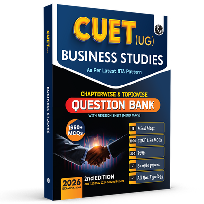 CUET (UG) Business Studies Chapterwise & Topicwise Question Bank for 2026 Exam | Theory & Exercise with Past Year Questions (2025-2022) PYQ and Mock Tests