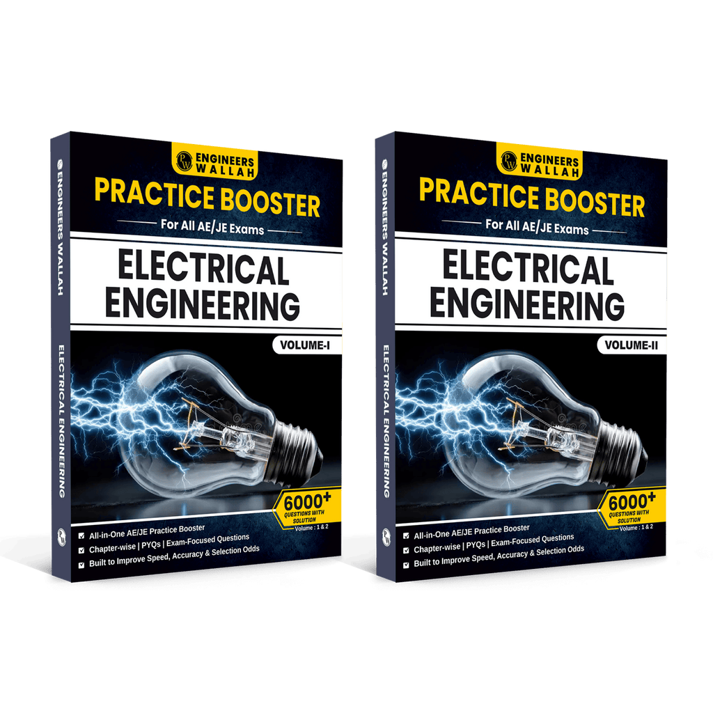 Engineers Wallah Practice Booster Electrical Engineering Volume 1 & 2 For All AE & JE Exams Combo Set of 2 Books | Chapterwise Solved PYQs | 5500+ Solved Questions