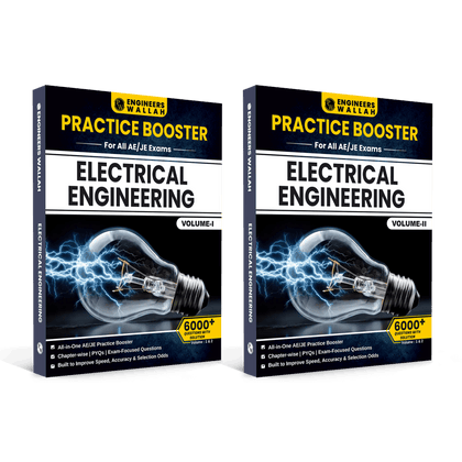 Engineers Wallah Practice Booster Electrical Engineering Volume 1 & 2 For All AE & JE Exams Combo Set of 2 Books | Chapterwise Solved PYQs | 5500+ Solved Questions