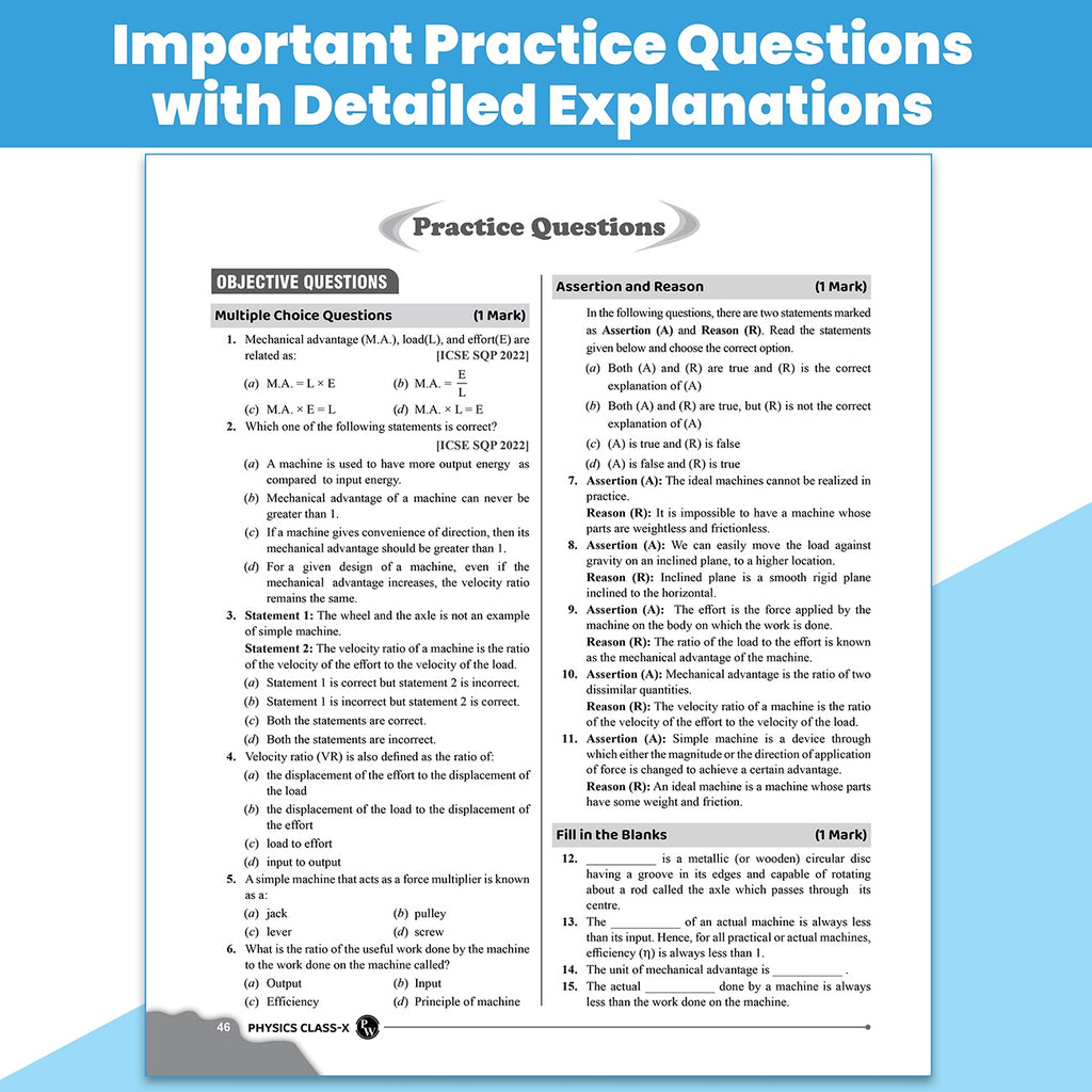 PW ICSE Class 10 Question & Concept Bank Physics for 2027 | Chapterwise & Topicwise By Akash Shravan & Shailendra Pandey | Solved PYQs | 40% Competency & Application Based Practice Questions