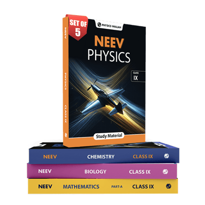 NEEV for Class 9th Physics, Chemistry, Mathematics Part A & B, Biology (Latest Edition) Combo Set of 5 Books