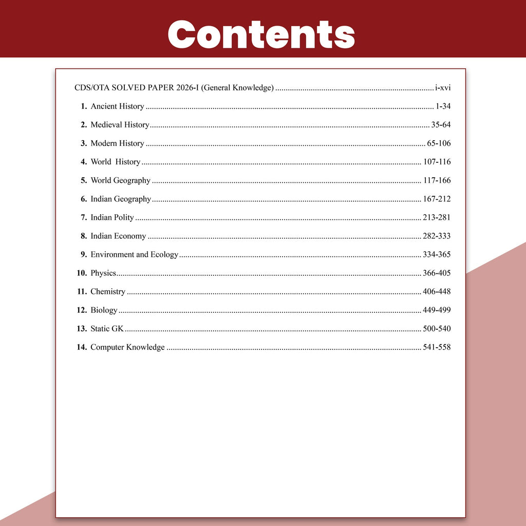 Viraat CDS Book 2026 General Knowledge | PYQ (2026-21) | Latest 2026 Solved Paper | Chapterwise Theory, Solved Examples, Practice Exercises & Past Year Questions