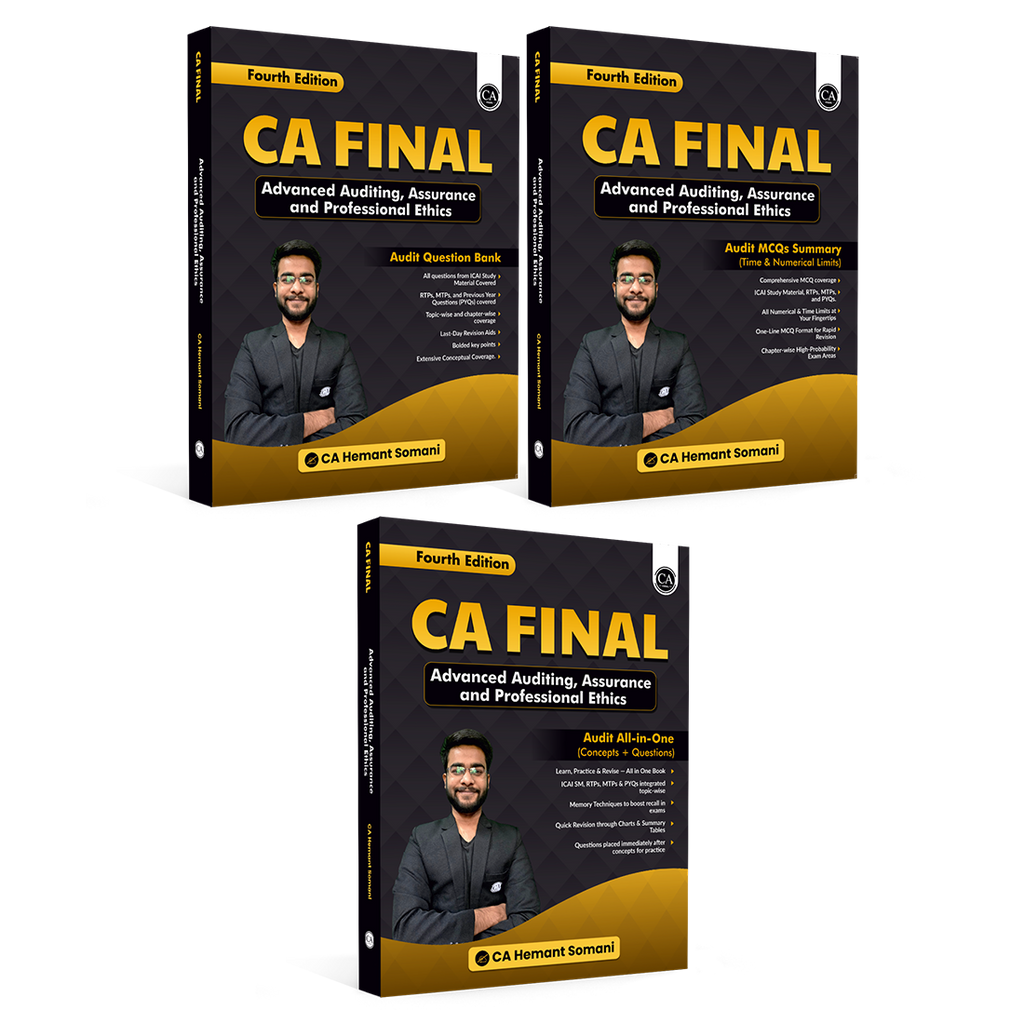 CA Final - Audit - Bundle of 3 Books (May 27 & Onwards)