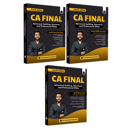CA Final - Audit - Bundle of 3 Books (May 27 & Onwards)