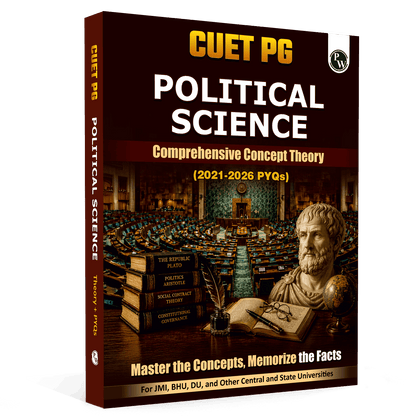 PW CUET PG Political Science PYQ 6 Years and Concept Theory Book (2026-2021) | Ideal for JMI, BHU, DU, & Other Central & Universities