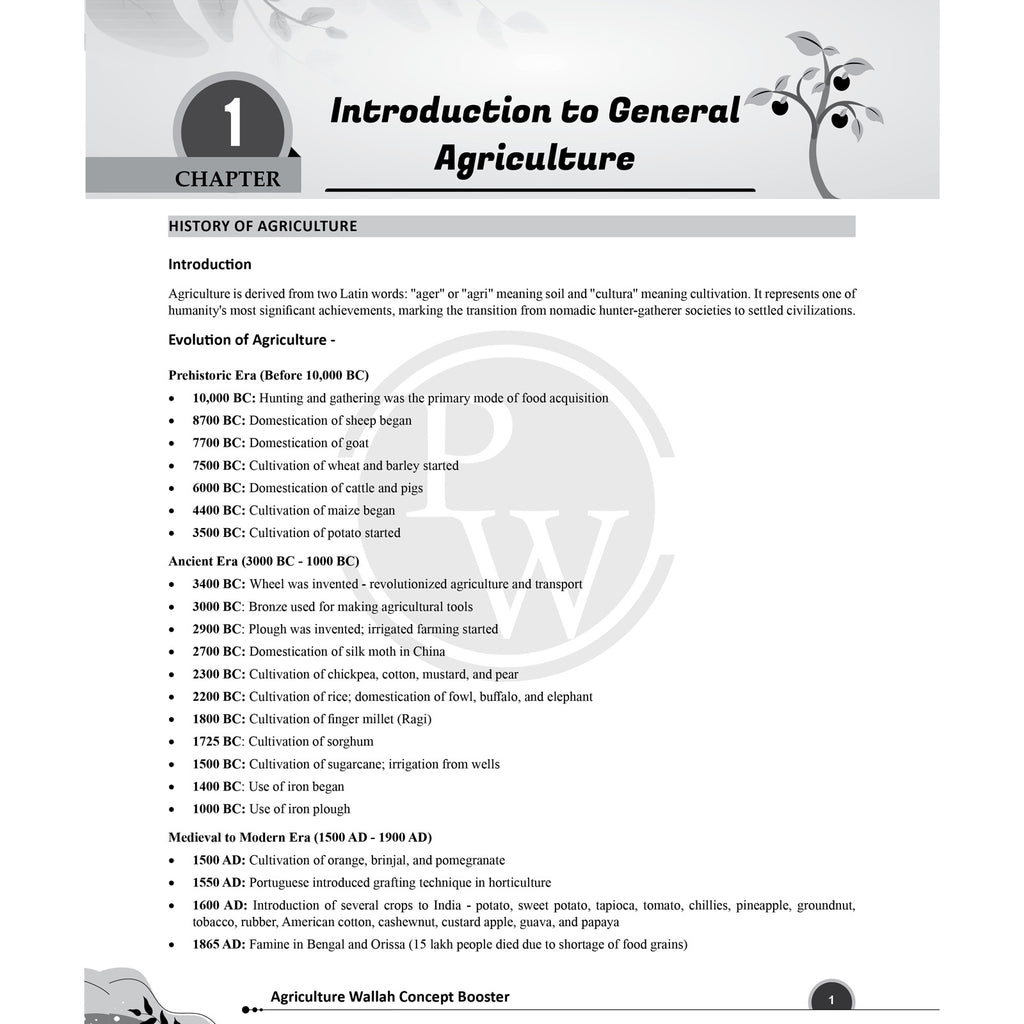 PW Agriculture Wallah Concept Booster for all Competitive Exams | Combo Set of 2 Books 2026 | Complete Syllabus Coverage with Quick Revision | Useful For IBPS AFO, IFFCO AGT, ICAR & Other Competitive Exams