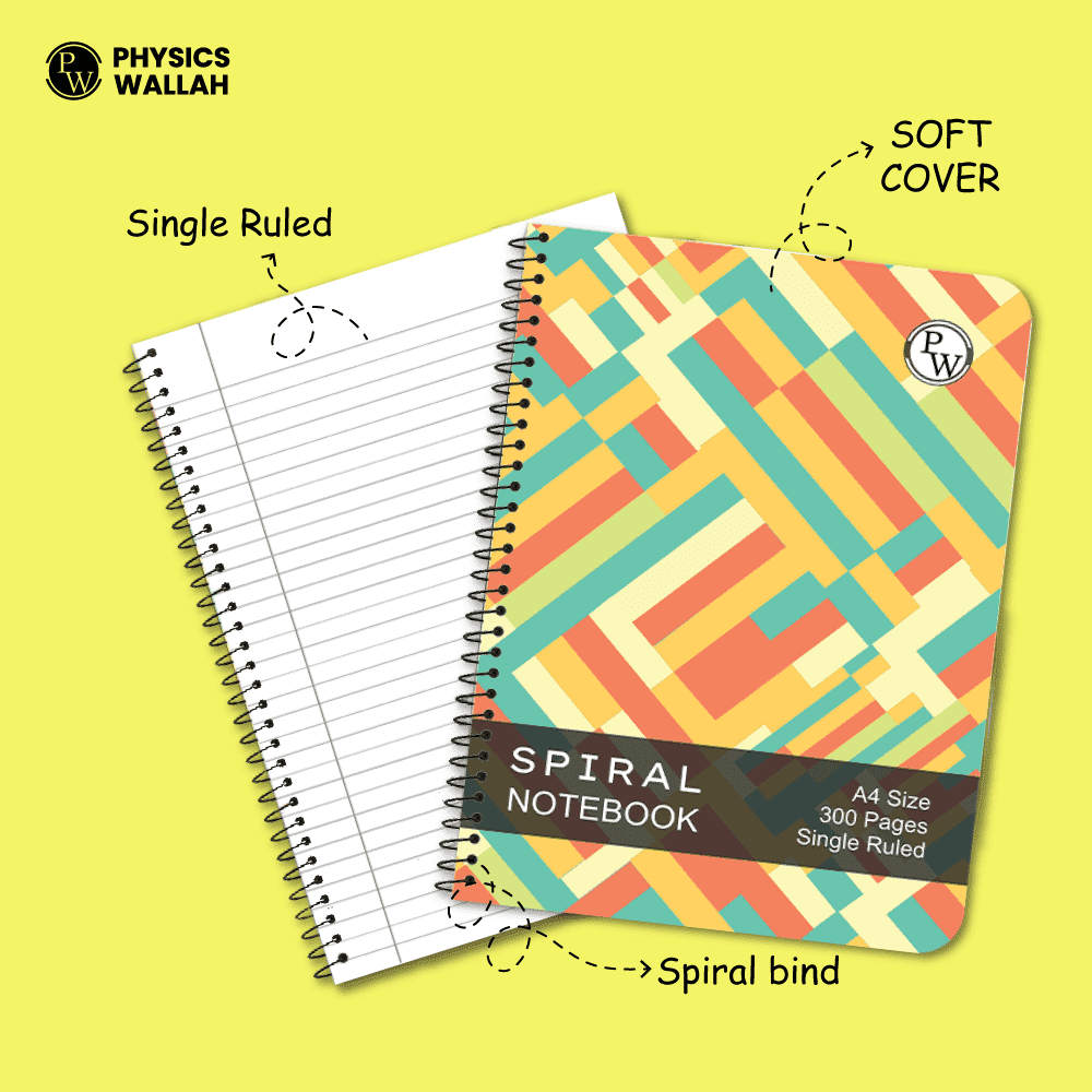 PW Spiral Notebook | 300 Pages | Ruled
