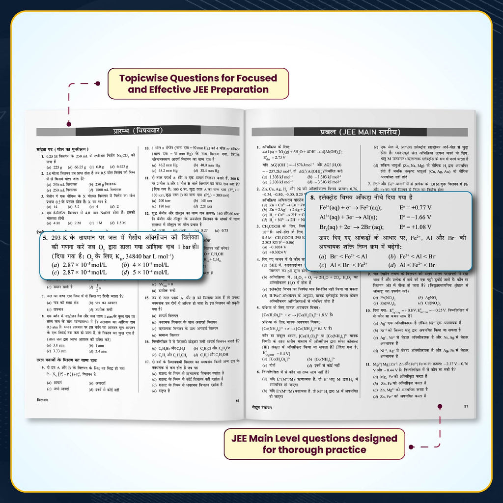Lakshya JEE Main & Advanced Hindi Edition Class 12 Physics, Chemistry and Mathematics Modules with Solutions Combo Set of 12 Books (2026 Edition)