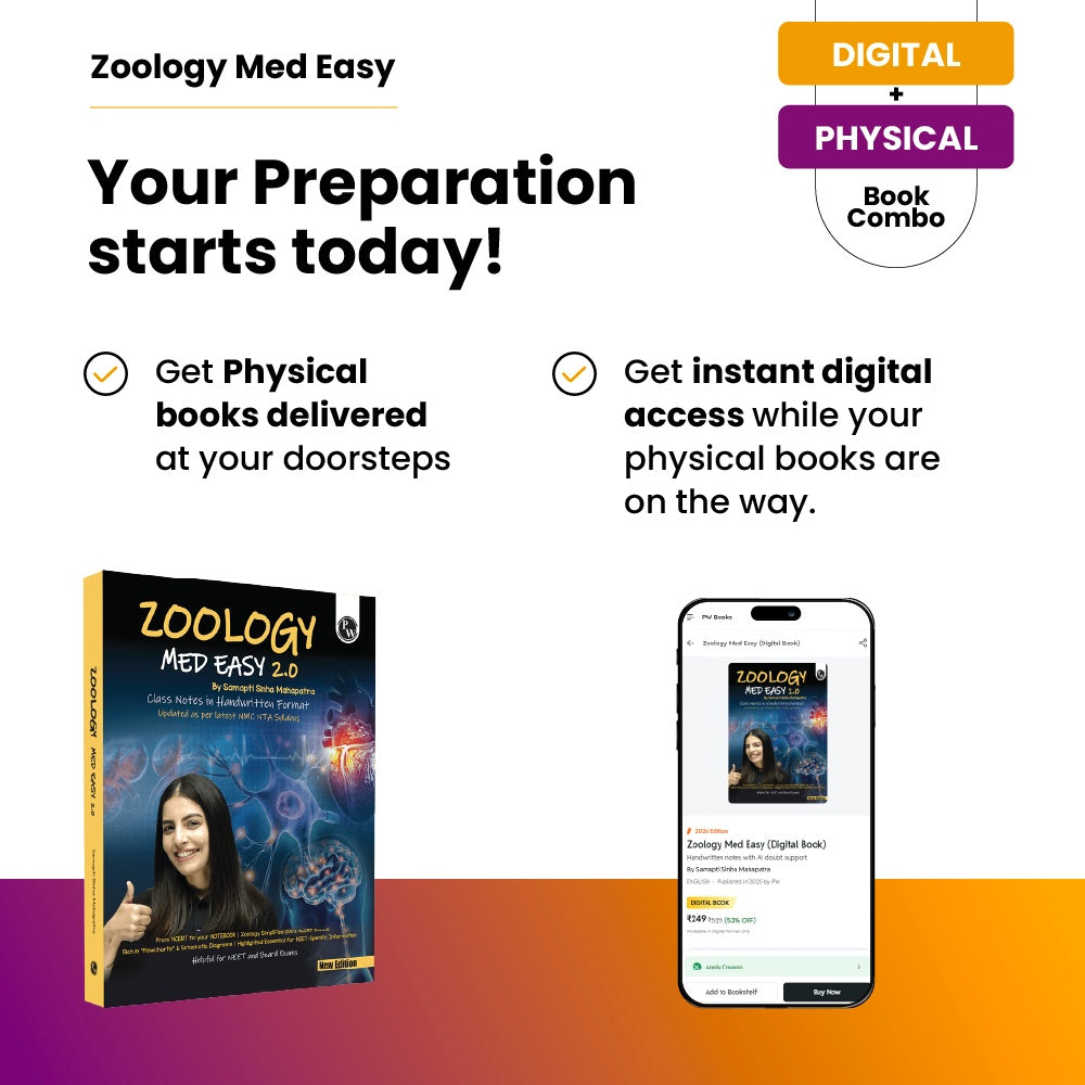 Digital-Book + Zoology Med Easy 2.0 For NEET and Board Exams 2025-26 | Flowcharts, Schematic Diagrams l Samapti Sinha Mahapatra Handwritten Notes - Updated