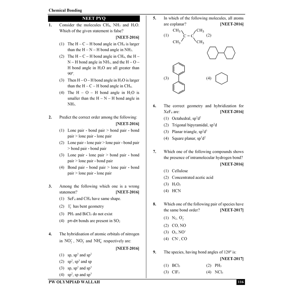 Olympiad Wallah NEET-Olympiad Excellence 11th Chemistry Part 1 For 2026 | For NSEC, NEET, INChO, IChO Exam | Expert Crafted Content | PYQ, Challenging Problems With Detailed Solutions