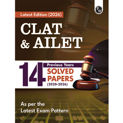 CLAT & AILET 14 Previous Years Solved Papers (2020-2026) Yearwise with Detailed Explanation For 2027 Exam