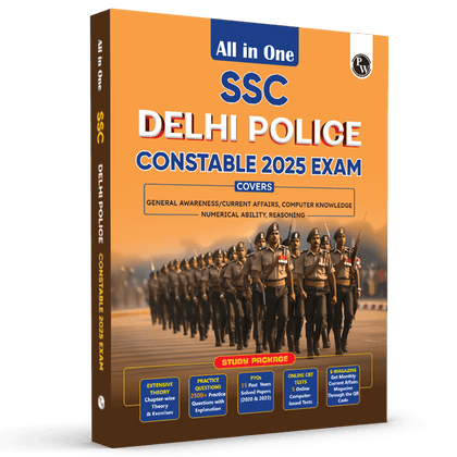 All in One SSC Delhi Police Constable 2025 Exam | Chapterwise Theory, Short Tricks, Exercises,15 Past Year Solved Papers(PYQs) 2023&2020 with 5 Online CBT Tests l English Edition