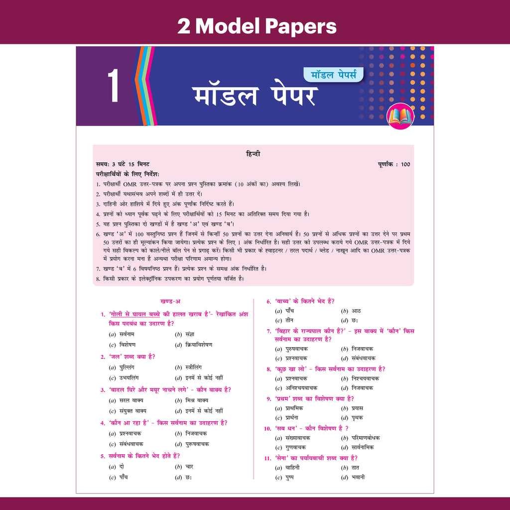 Bihar Board Class 12 Question Bank Hindi JEET Guess Papers & Question Bank By Dinesh Shaswat For 2026-27 Exam | Chapterwise Theory & Previous 10 Years Questions, Model Papers with OMR